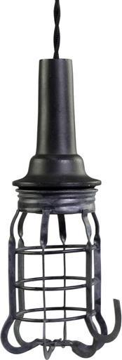 Chic Antique Factory Work Lamp w. Net Handmade (E14)