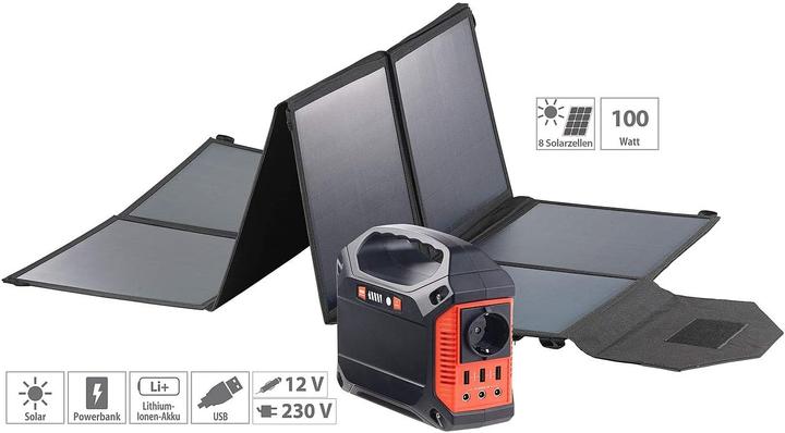 Revolt Solar-Powerbank (155 Wh, 1.59 kg)