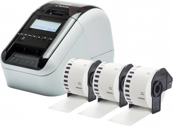 Image du produit Brother QL-820NWBcVM incl. 3 rouleaux d'étiquettes (300 dpi)