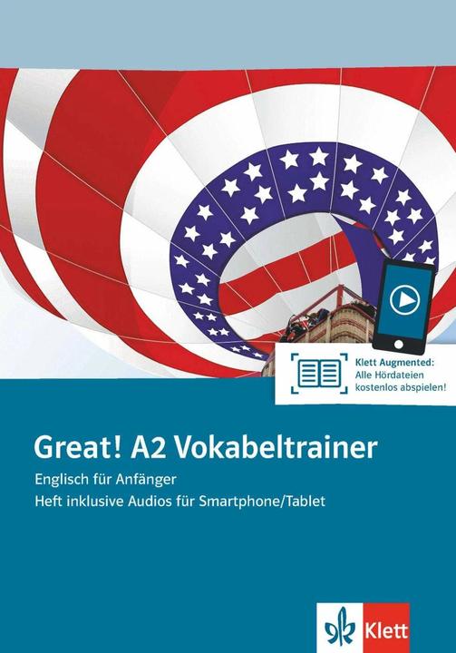Produktbild Great! A2 Vokabeltrainer. Heft inklusive Audios für Smartphone/Tablet (Deutsch, Englisch, 2018)