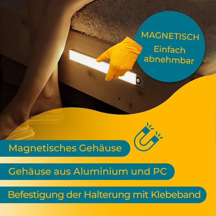Immagine prodotto Hermex Luce Luce notturna Lampada Striscia luminosa Rilevatore di movimento LED