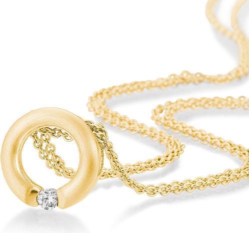 Produktbild Breuning ANHÄNGER - BRILL. 0,10 Ct. H/si (750/18 K Gold)