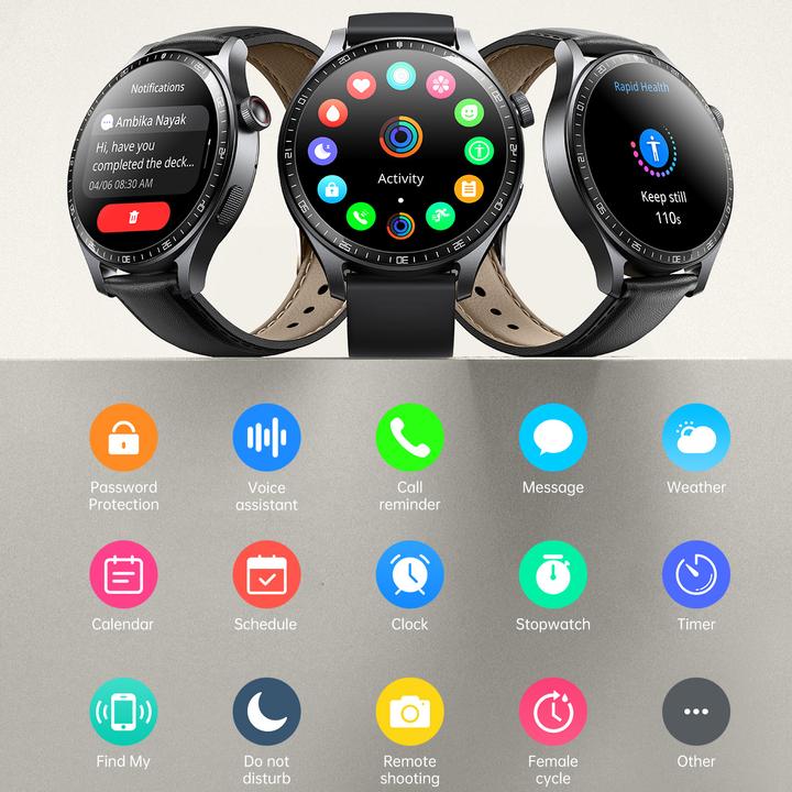 Produktbild Joyroom Classic Series JR-FC2 Pro Smart Watch (Answer/Make Call)-Space Grey (227 mm)