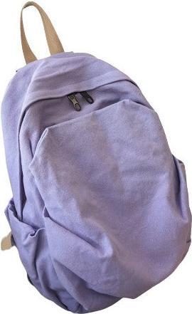 Immagine prodotto Only-Bags.Store Zaino in tela vintage, zaino per la scuola di grande capacità, zaino a tinta unita, zaino per