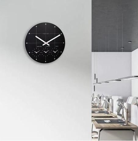 Produktbild Nextime Wanduhr - Ø 43 cm - schwarz - Big City (43 cm)