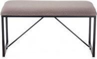 Image du produit Giftdecor banc en peau de mouton grise
