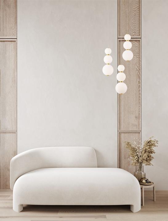 Immagine prodotto Nova Luce PERLA Lampada a sospensione LED oro 23W bianco caldo 150x31cm dimmerabile 9695242