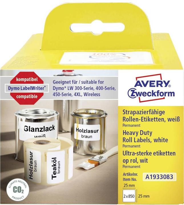 Immagine prodotto Avery etichette per sal (rotolo) 25 x mm foglio 1 set