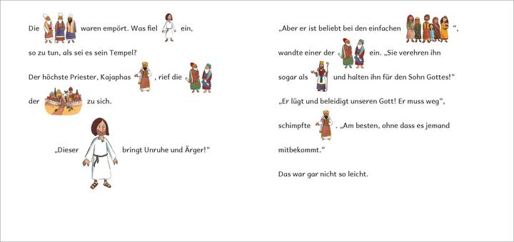 Actual product image Auf einem Esel nach Jerusalem... Die Ostergeschichte in Bildwörtern (German, Michaela Hanauer, Stefanie Brass, 2023)