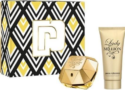Produktbild Paco Rabanne Lady Million 80ml EDP Spray und 100ml Sensual Body Lotion (Parfum set)