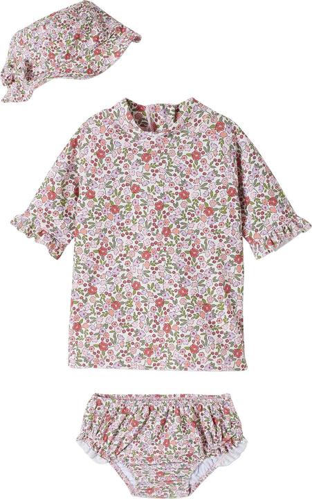 Produktbild Vertbaudet Mädchen Baby-Set mit UV-Schutz: Shirt, Badehose & Sonnenhut Oeko-Tex (92)