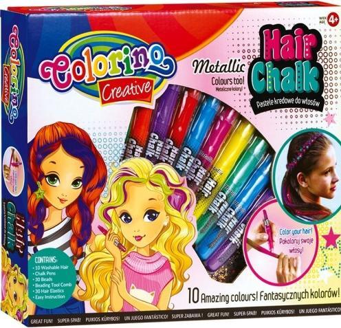 Produktbild Colorino Creative Hair chalk set 10 colours mix (Mehrfarbig)
