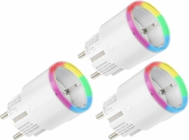 Actual product image Shelly WLAN socket outlet Plug S Gen3, Matter, white, 3 pieces