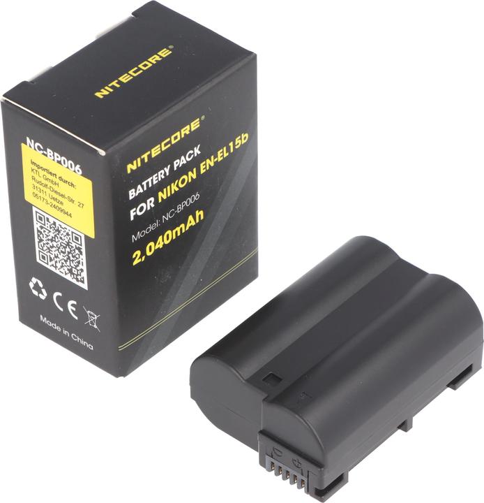 Actual product image Nitecore EN-EL15bKamera Akku für Nikon (Camera battery)