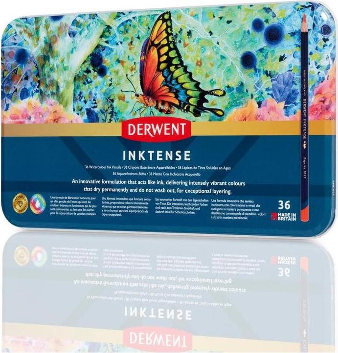 Actual product image Derwent Inktense permanent watercolour pencils (Multicoloured, Multicolor, multicolour, 36 x)