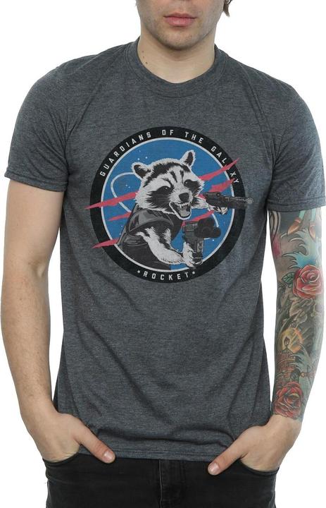Produktbild Guardians Of The Galaxy Rocket Emblem TShirt (L)