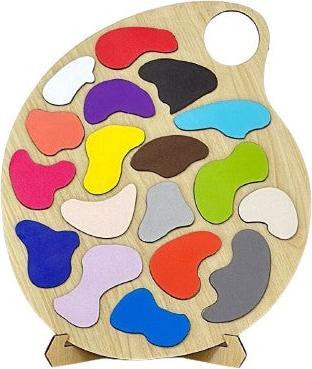 Activity Board Bunte hölzerne Palette Puzzle, pädagogisches Spielzeug für Kinder, ideales Geschenk für Kleinkinder