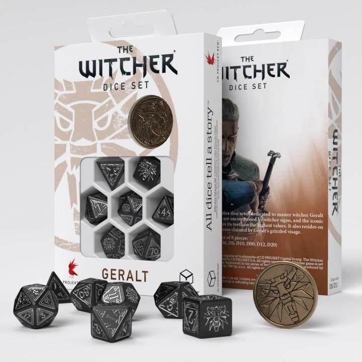 Image du produit Q Workshop SWGE37 - Ensemble de cubes Witcher : Geralt - The Silver Sword