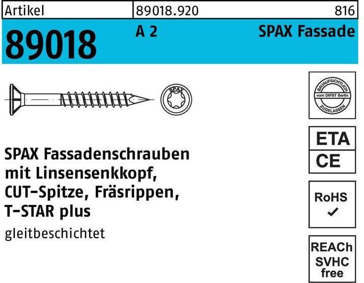 Image du produit Spax Vis auto-perçantes A2 (100 Vis par pièce)