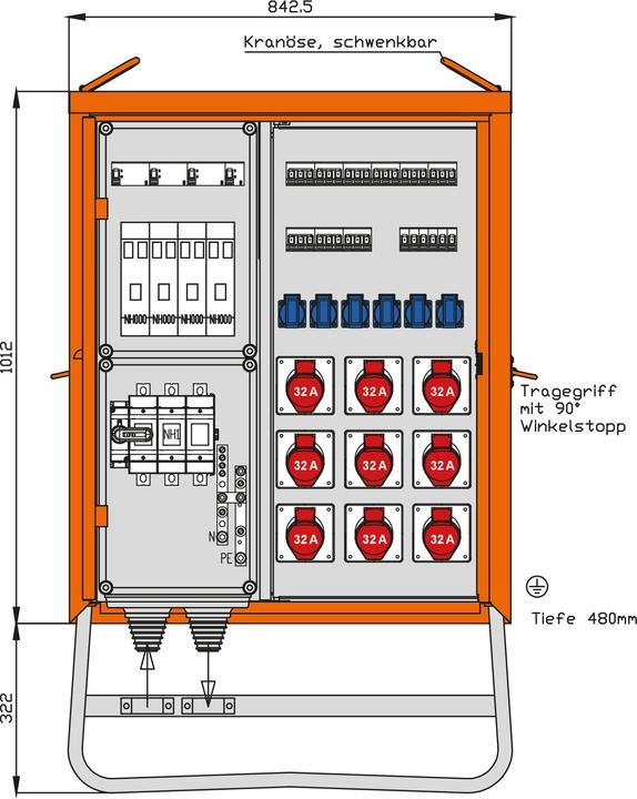 Produktbild Walther Werke WAL WV0526CR1 Verteilerschrank Container 111kVA (16 x)