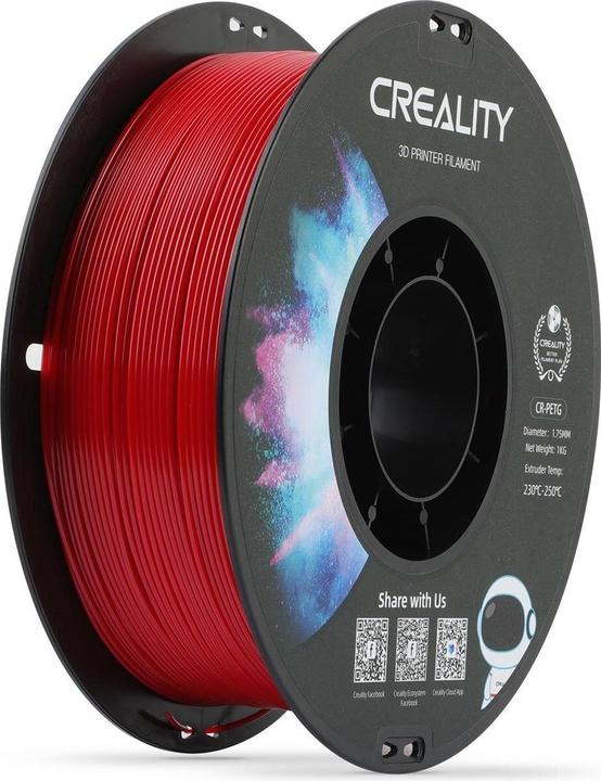 Actual product image Creality Filament (PETG, 1.75 mm, 1000 g, Red)