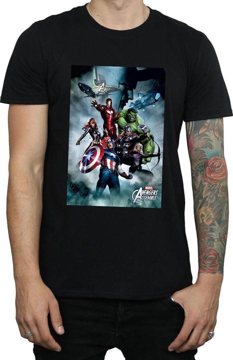 Produktbild Avengers Assemble Team Montage TShirt (S)