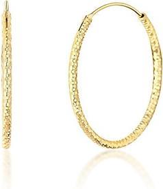 Produktbild JVD Gold plated round earrings SVLE0204XD5GO - Diameter: 4 cm