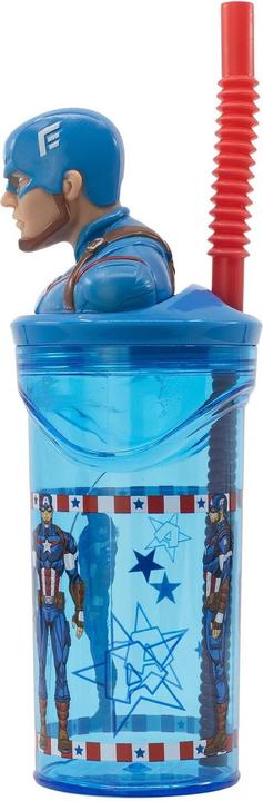 Immagine prodotto Stor Avengers ""Invincibile"" Capitan America 3D (360 ml) - Tazza da bere