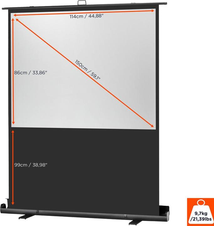 Produktbild Celexon Ultramobil Plus Professional 120x90 cm (56.30", 4:3)