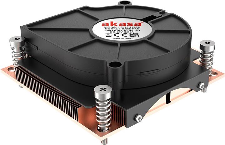 Actual product image Akasa AK-CC7401BP01 computer cooling system Processor Air cooler Black 1 pc(s) (30.50 mm)