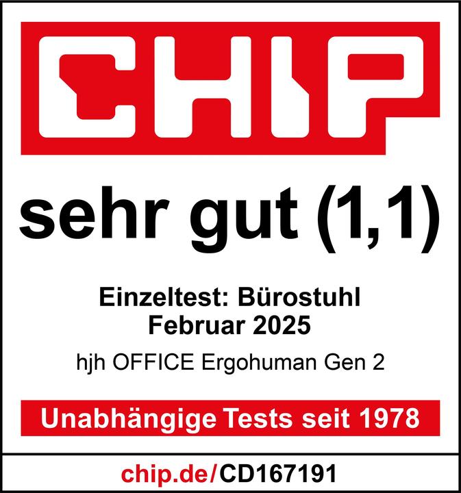 Actual product image Hjh Office Ergohuman Plus Legpro Gen2