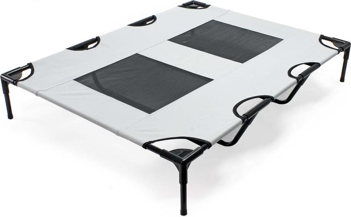 Produktbild Wiltec Outdoor Hundebett Hundereisebett Schlafplatz XL 122 x 93 x 20 cm Grau bis 60 kg (Hund)