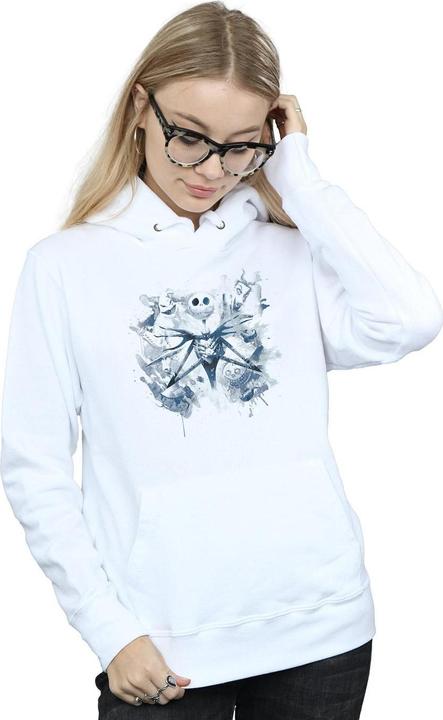 Actual product image Disney Womens/Ladies Nightmare Before Christmas Paint Spray Carers Hoodie (XXL)