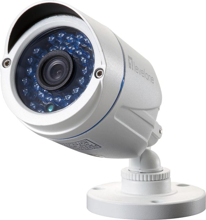 Produktbild LevelOne CCTV 8-Kanal Fix Out H.265 IR 4xCam ink
