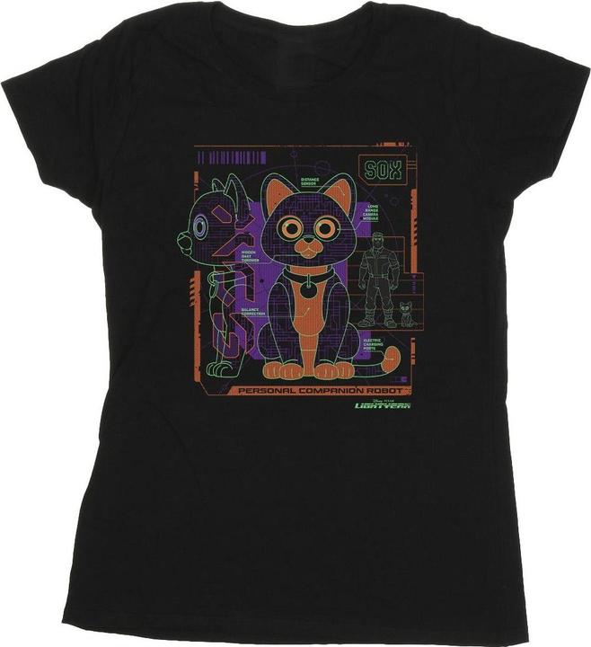 Actual product image Disney Womens/Ladies Lightyear Sox Technical Cotton T-Shirt (XXL)