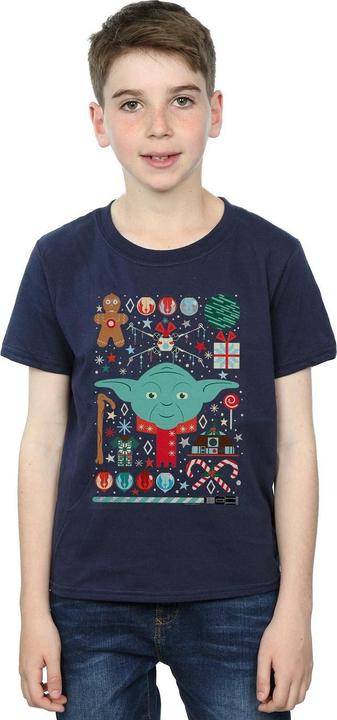 Immagine prodotto Star Wars Yoda Christmas Maglietta Ragazzi (128)