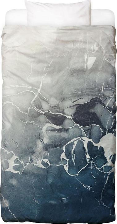 Produktbild Juniqe Blue Sea Marble - Abstrakt & Geometrisch (Bettwäsche Set, 160 x 210 cm, 50 x 70 cm)