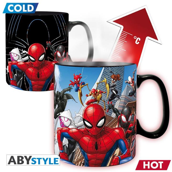Image du produit ABYstyle Tazza Marvel Heat Change : Spider-Man Multiverse (ax2) (460 ml, 1 x)