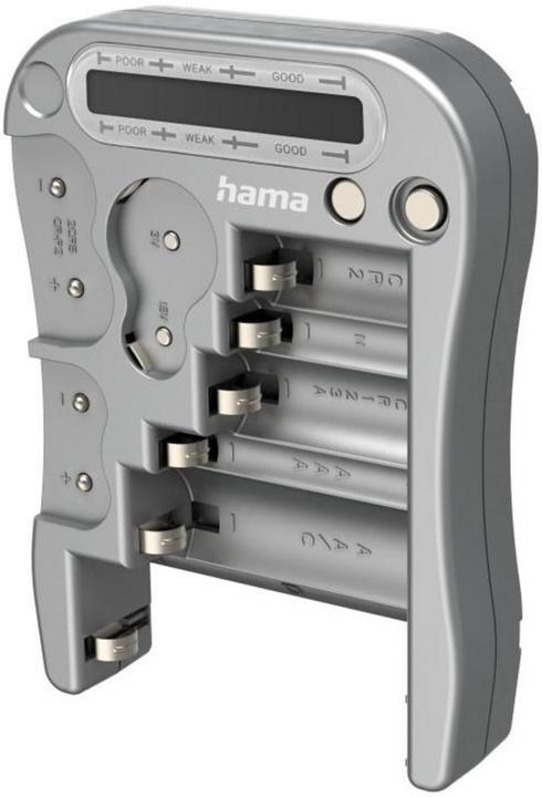 Immagine prodotto Hama Tester per batterie, dispositivo di misurazione universale per batterie ricaricabili, pile, pile a