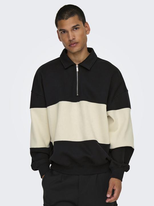 Produktbild Only & Sons Onsbyron Vtg Ls Zip Polo (XXL)