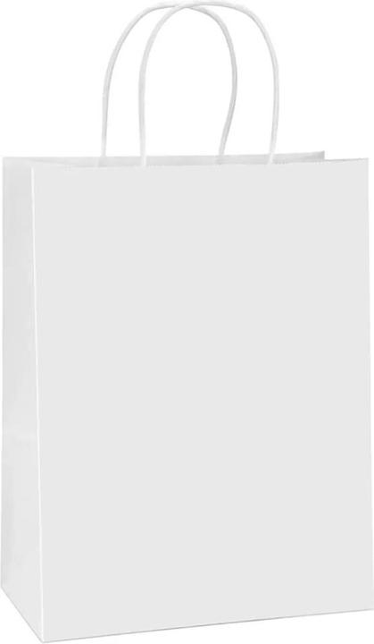 Bestpak BSTech Torba Papierowa z rączką biała 210x140x270 25 szt 120 gsm (25 Piece)