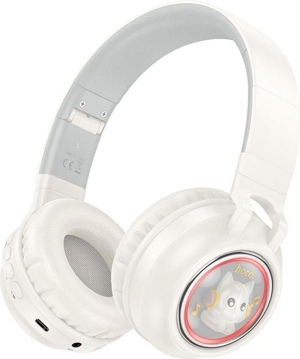 Productafbeelding Hoco Wireless headphones wireless headphones bluetooth W50 milky white