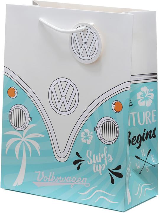 Produktbild Puckator Volkswagen Bulli VW Bus T1 Surf Geschenktasche - Gross (Geschenkbox)