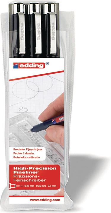 Produktbild Edding Profipen 1800 (Black, 3 x)