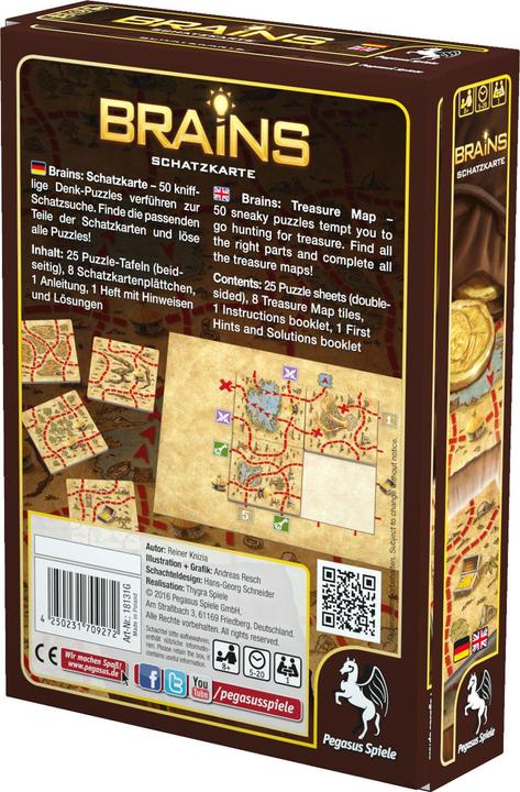 Image du produit Pegasus Carte au trésor de Brain (Allemand, Anglais)
