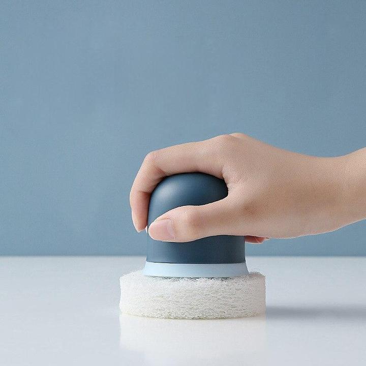 Actual product image JTI Dishwashing sponge with handle - blue (1 pcs.)