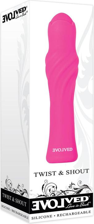 Produktbild Evolved Love Is Back Twist & Shout Silicone Rechargeable Vibrator - Pink