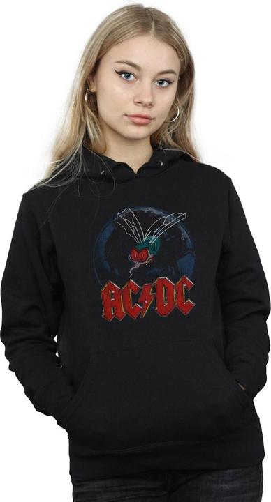 Actual product image AC/DC Womens/Ladies Fly On The Wall Hoodie (XXL)