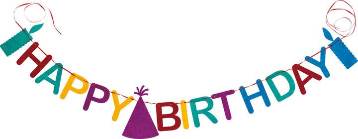 Actual product image NoName Ghirlande con testo Happy Birthday