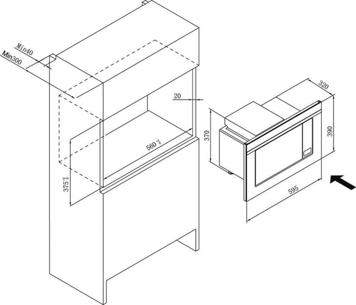 Immagine prodotto Amica EMW13170S (20 l)